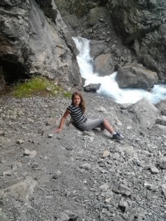 ik bij de watervallen